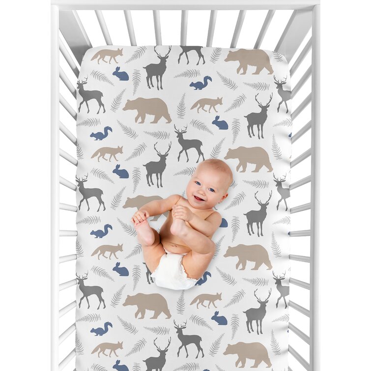 Animal print cheap crib sheets